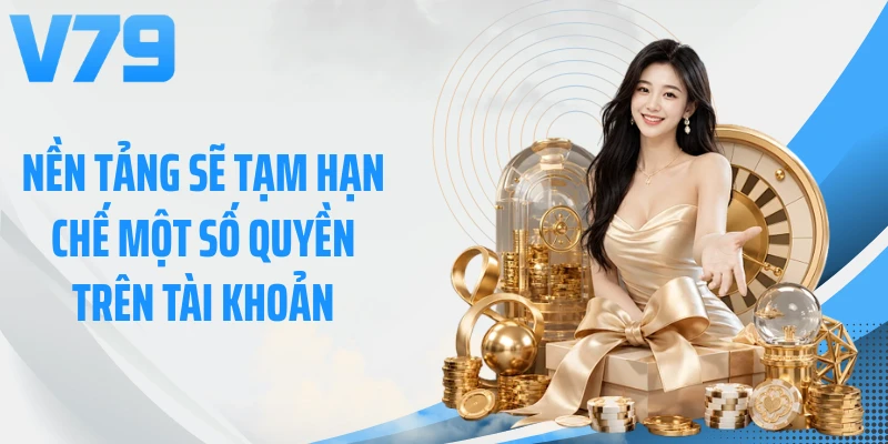 Nền tảng sẽ tạm hạn chế một số quyền trên tài khoản